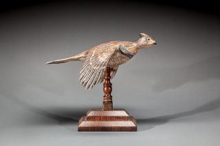 Appraisal: Flying Grouse Mike Borrett b Madison WI Signed and dated