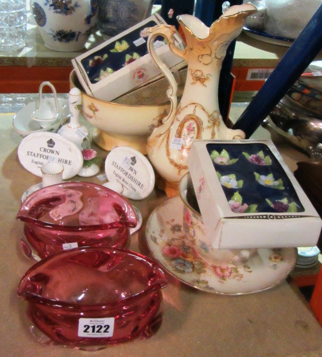 Appraisal: A quantity of ceramics and glass including a Crown Derby