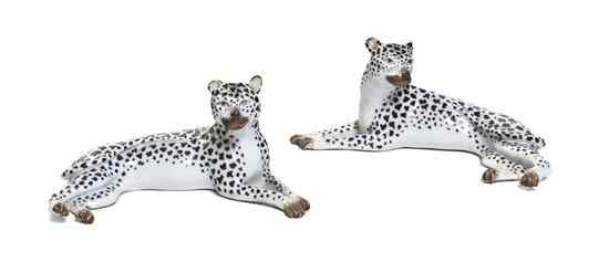 Appraisal: A Pair of Continental Porcelain Animalier Figures each in the