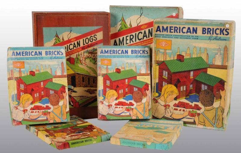 Appraisal: Lot of Assorted Log Sets Description Includes American bricks sets