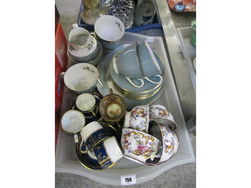 Appraisal: Tray lot of teawares - Doulton Staffordshire etc