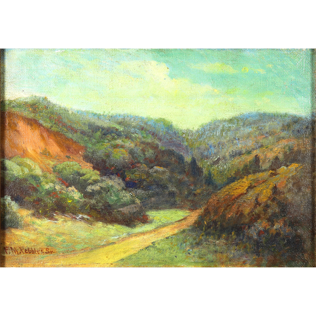 Appraisal: PAINTING FRANK MARION PEEBLES Frank Francis Marion Peebles American -