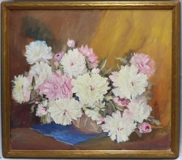 Appraisal: MINNA WEBB - NEW BEDFORD ARTIST OIL ONCANVAS DEPICTING A