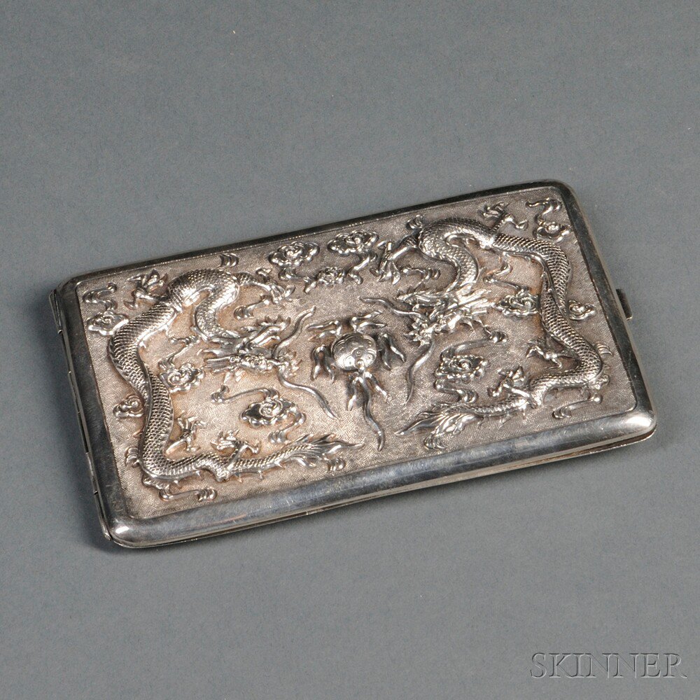 Appraisal: Silver Cigarette Case China early th century made for export