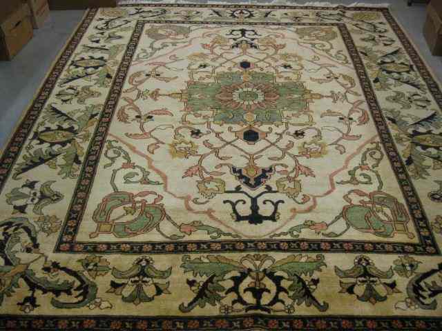 Appraisal: Persian Handmade Room Size Rug tabriz type flowering vine on