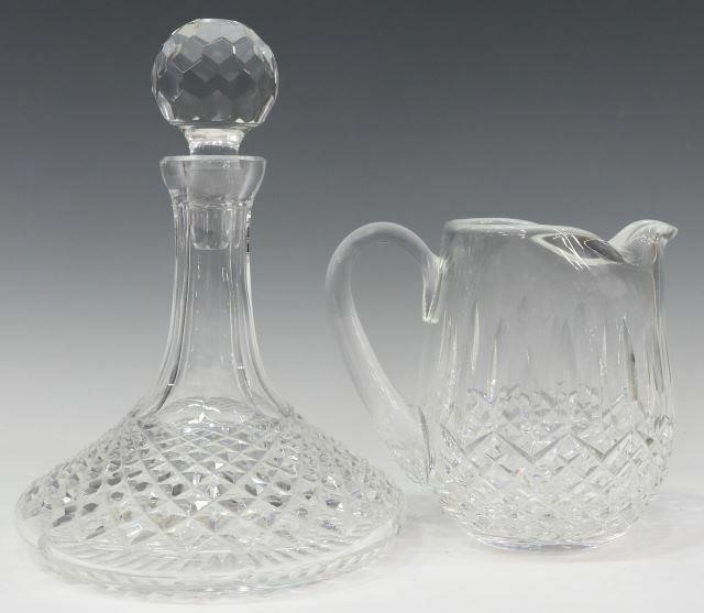 Appraisal: lot of Waterford cut crystal tableware including Alana ships decanter