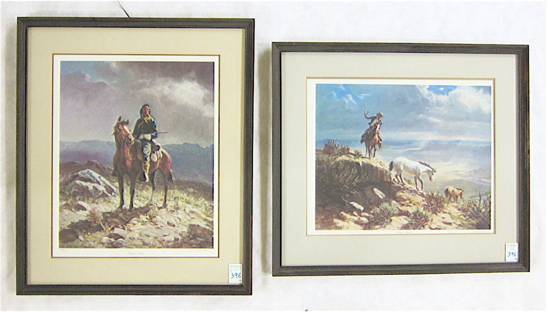 Appraisal: OLAF WIEGHORST TWO LIMITED EDITION PRINTS American th century Titled