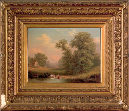 Appraisal: Xanthus Russell Smith American - oil on canvas landscape with