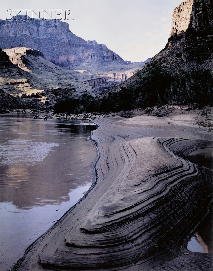 Appraisal: James Clinton Bones American b Eroding Sandbar Grand Canyon of