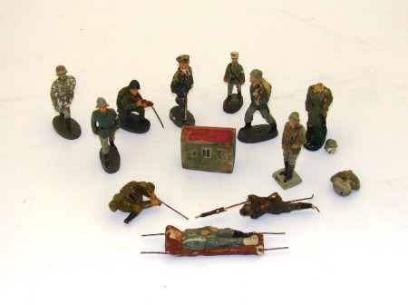 Appraisal: Lot of German WWII period composition figures