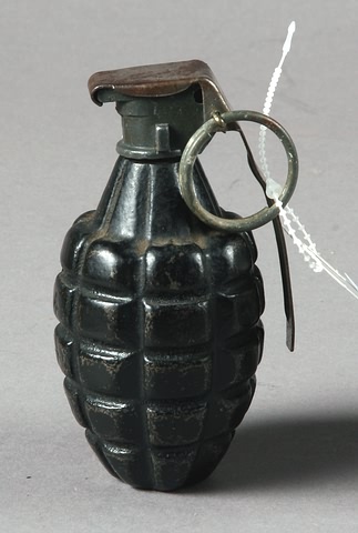 Appraisal: US Mark II defensive fragmentation grenade no bottom plug body