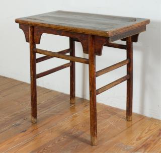 Appraisal: Chinese Huanghuali Table With pegged mortise and tenon construction measures