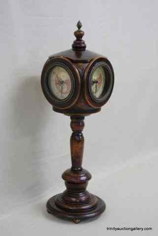 Appraisal: Lamp Post Style Way Electric ClockIs a very nice wood