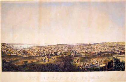 Appraisal: piece American Bird's-Eye City View Hand-Colored Lithograph Camerer E View