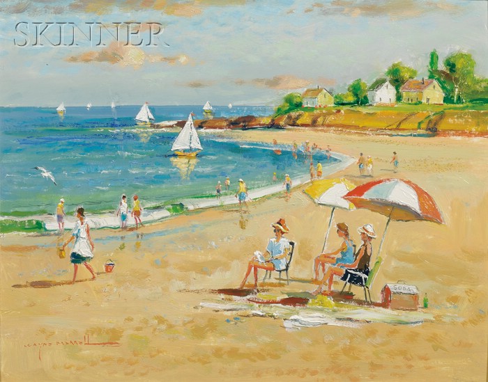 Appraisal: Wayne Beam Morrell American b A Rockport Beach alternatively titled