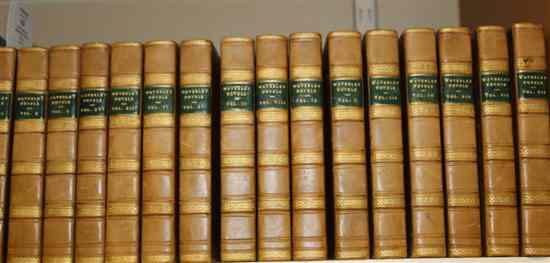 Appraisal: SCOTT SIR W WAVERLEY NOVELS sixteen vols re-backed tan calf