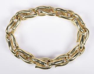 Appraisal: K Heavy Link Bracelet grams K yellow gold heavy link