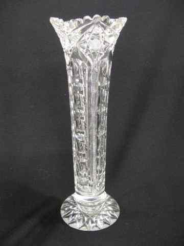 Appraisal: Egginton Cut Glass Vase ''Victoria'' pattern '' tall brilliant period