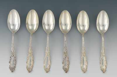 Appraisal: Six Sterling Silver Spoons in Luxembourg by Gorham Apprx -