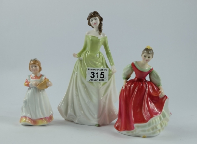 Appraisal: Royal Doulton lady figures Chloe HN Fair Maiden HN and