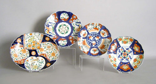 Appraisal: Imari platter l w together with plates