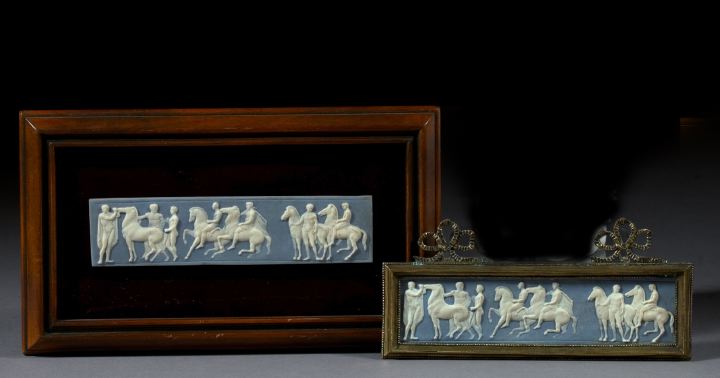 Appraisal: Two Jasper Plaques first quarter th century one a rare