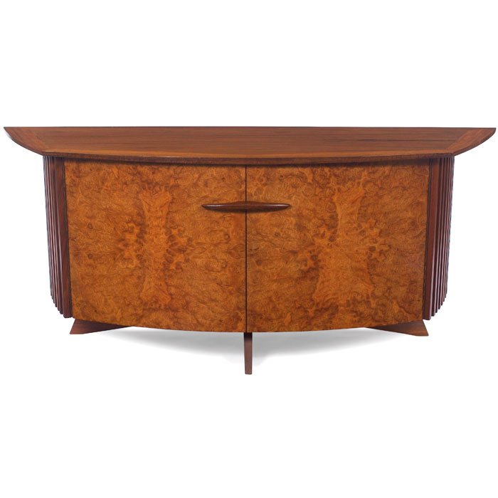 Appraisal: George Nakashima cabinet by Widdicomb no L overhanging top in