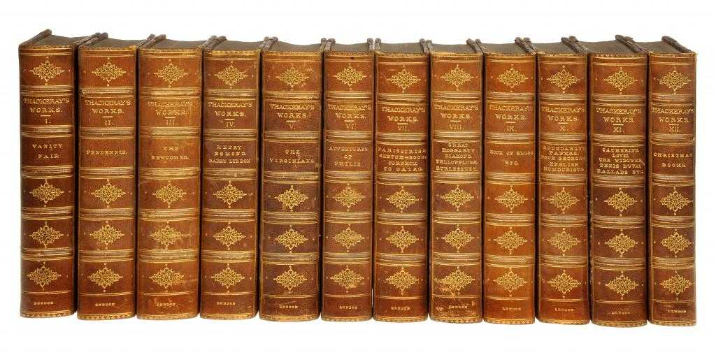 Appraisal: THACKERAY WILLIAM MAKEPEACE THE WORKS IN TWELVE VOLUMES wood engraved