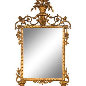 Appraisal: A Louis XVI Style Giltwood Mirror TH CENTURY Height x