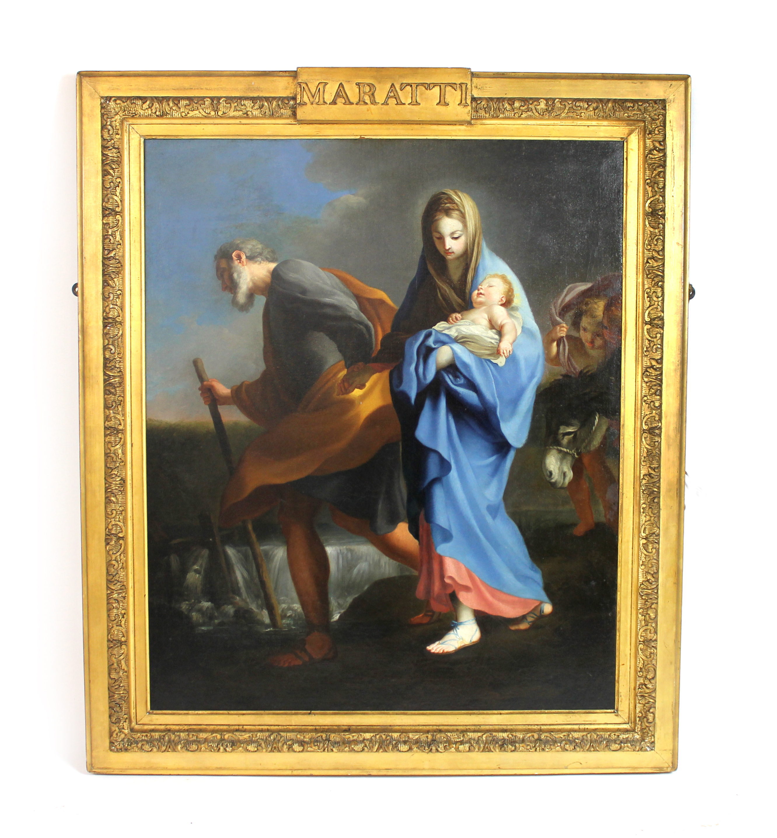 Appraisal: Manner of Carlo Maratta The Holy Family oil on canvas