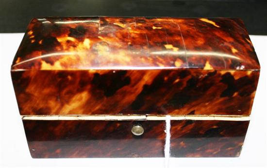 Appraisal: Regency diminutive box th century rectangular with sloped hinged cover