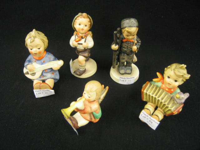 Appraisal: Lot of Hummel Figurines older marks Chimney Sweep Accordian Boy