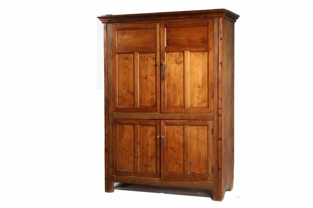 Appraisal: WARDROBE - th c Continental four door wardrobe Wide molded