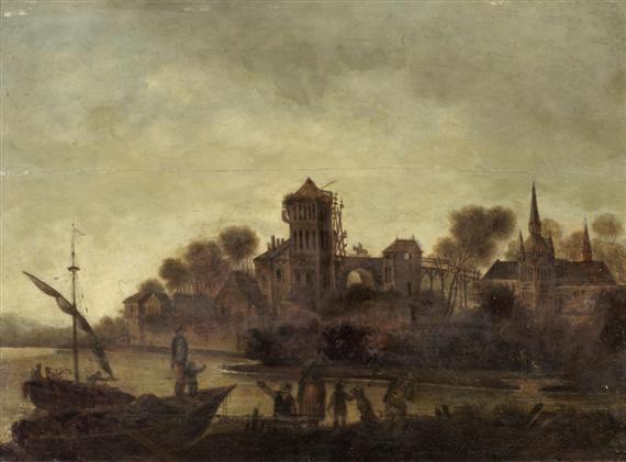 Appraisal: GOYEN JAN VAN FOLLOWER OF Leiden - The Hague View