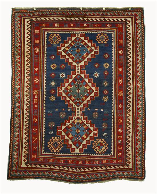 Appraisal: KAZAK RUG Caucasus circa feet inches x feet inches Provenance