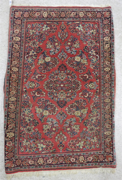 Appraisal: SEMI-ANTIQUE PERSIAN SAROUK AREA RUG Arak region Markazi Province northwest