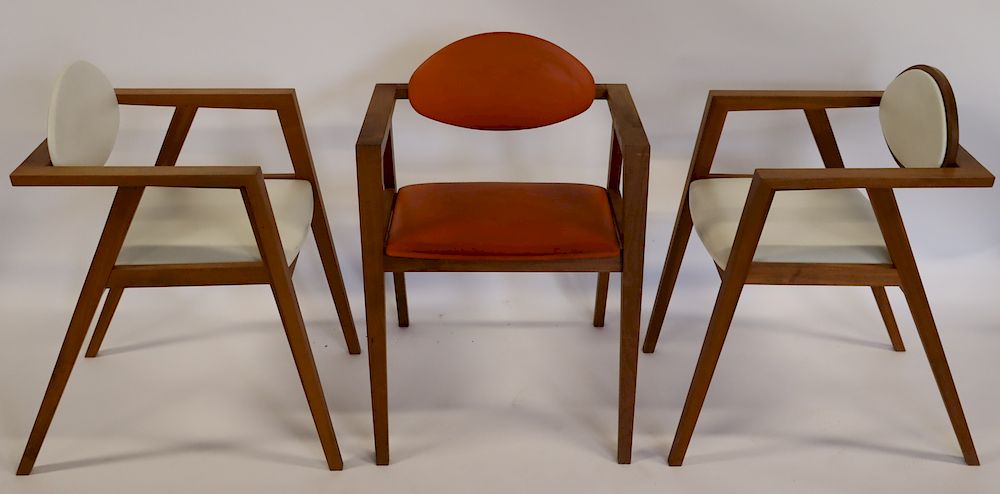 Appraisal: Midcentury Style Arm Chairs Nice lines one pair and a