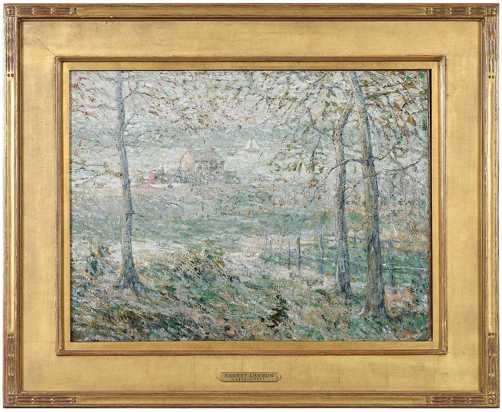 Appraisal: Ernest Lawson American - Hudson River Scene signed lower left