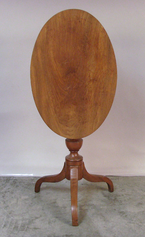 Appraisal: Walnut candlestand th c h w l