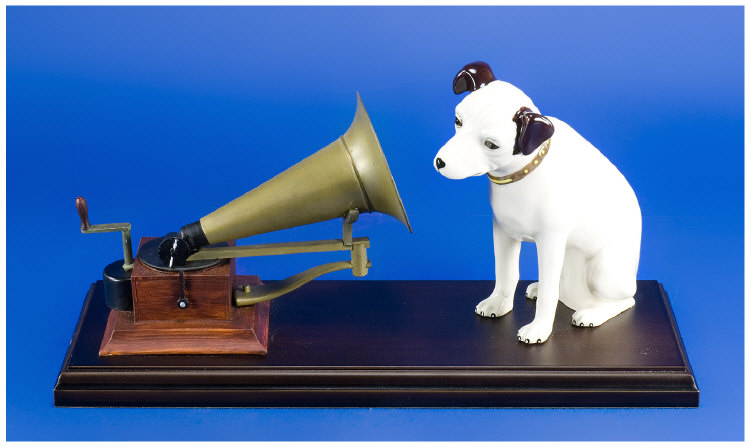 Appraisal: Royal Doulton Group Figures His Masters Voice- Nipper On a