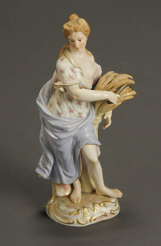 Appraisal: Meissen Allegorical Figure of Summer Late th-Early th Century Depicting