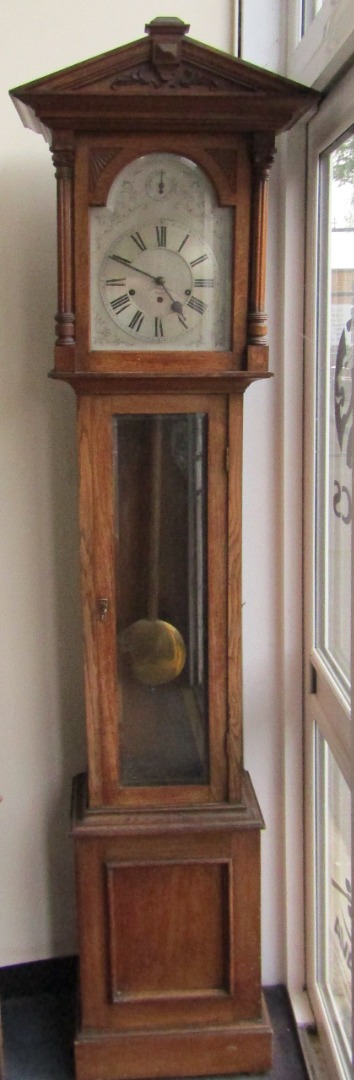 Appraisal: A late thC oak longcase clock by Thomas Armstrong Brother