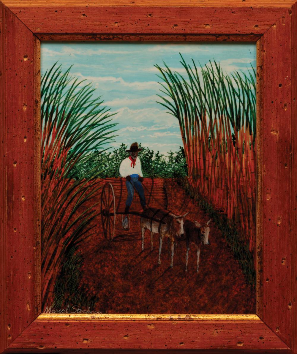 Appraisal: Marcel Stockmans Belgian Mississippi - Sugar Cane Field acrylic on