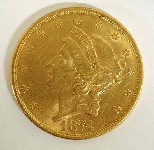 Appraisal: S type II Liberty double eagle twenty-dollar gold coin brilliant