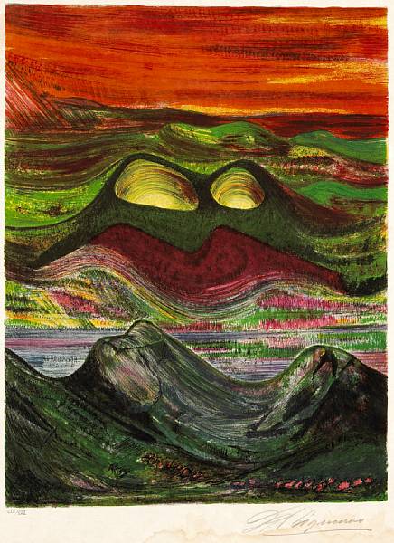 Appraisal: David Alfaro Siqueiros Mexican - Mountain Suite The complete portfolio