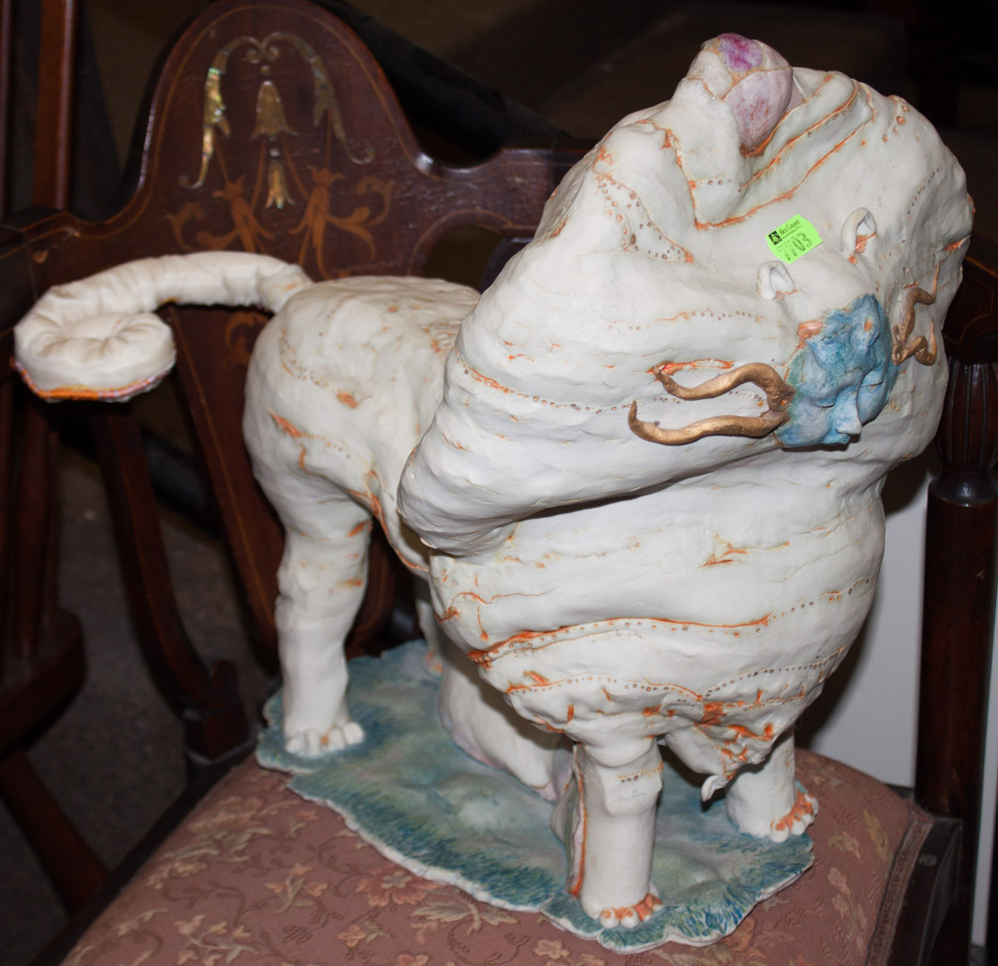 Appraisal: Abstract ceramic cat