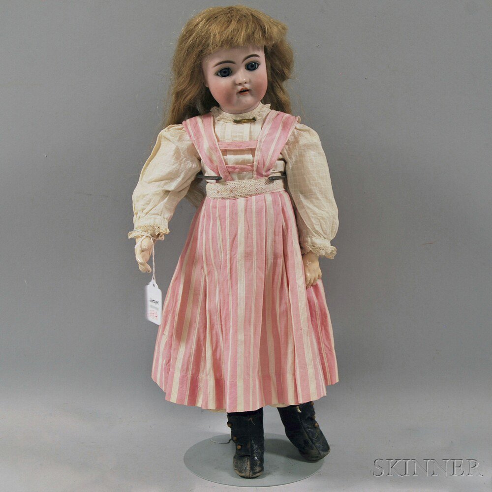 Appraisal: Handwerck Bisque Head Girl Doll Germany blue sleeping eyes open