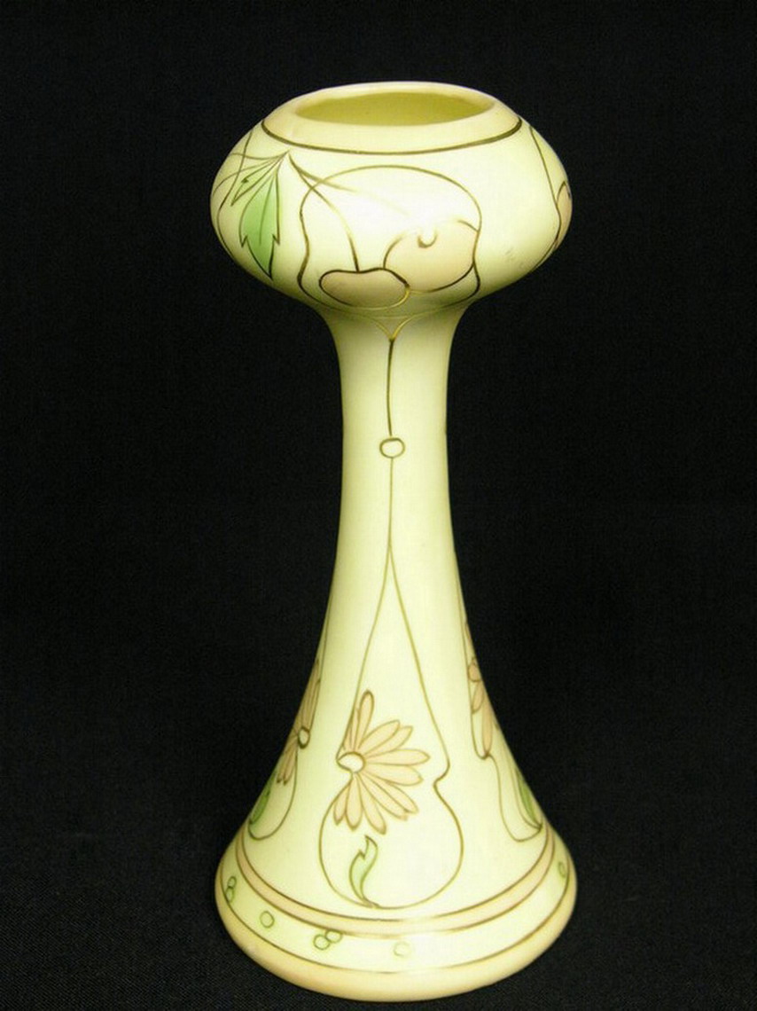 Appraisal: EARLY ROYAL DUX AUSTRIA VASE Stylized cherries and flower Size