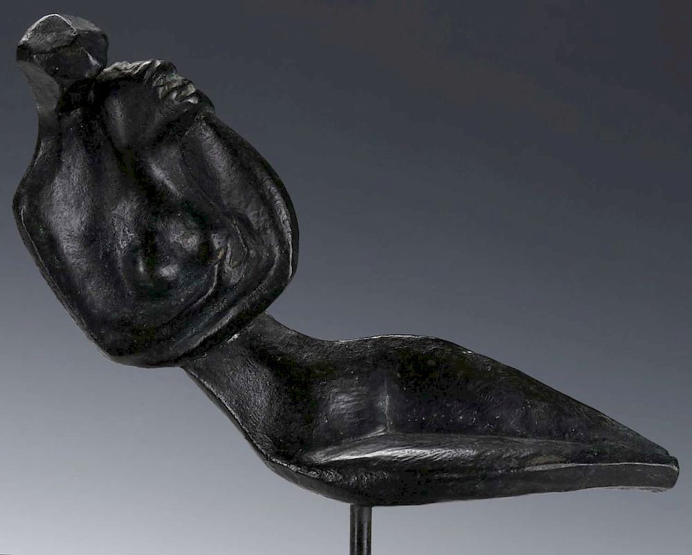 Appraisal: ROBERT RUSSIN - BRONZE SCULPTURE Robert Russin - An untitled