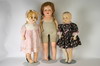 Appraisal: DOLLS - Lot of three unmarked American composition type character